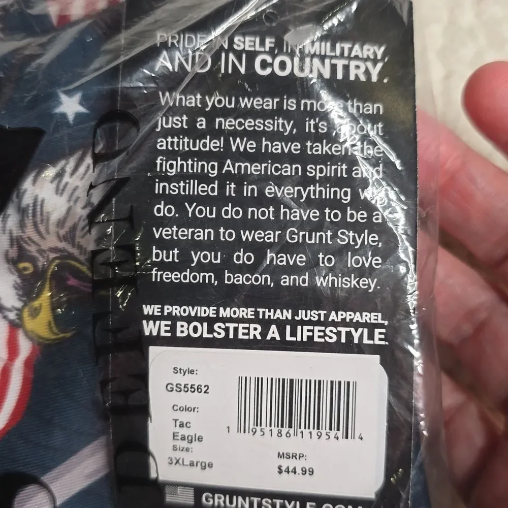 Grunt Style Tactical Eagle Polo Shirt – Men's 3XL – NWT - Picture 6 of 6